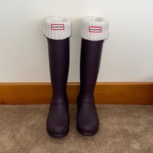 Hunter Women's Original Purple Tall Rain Boot
